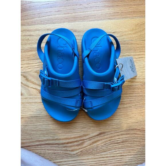 NEW Chacos Chillos Sport Big Kid Blue Sandals, Sz 2, Unisex (C104) - Picture 4 of 10